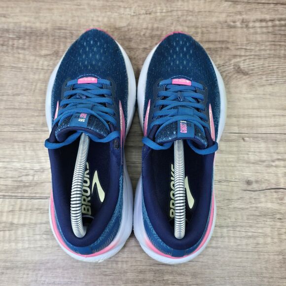 Brooks Ghost 16 GTX Women's Sz 7 B Moroccan Blue Pink Running Shoes (1204191B422 - Picture 6 of 12